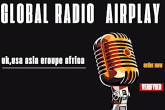 upload your song to a international radio airplay