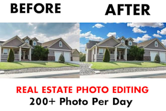 do real estate photo editing