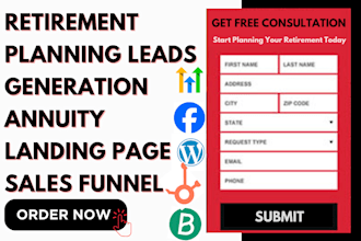 generate retirement planning leads annuity leads retirement planning lead funnel