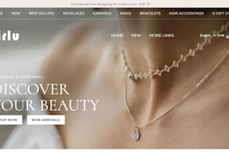 jewelry website jewelry store jewelry shopify store jewelry fashion website