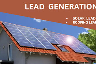 do lead generation for roofing, home owner leads, ecommerce shopify leads,