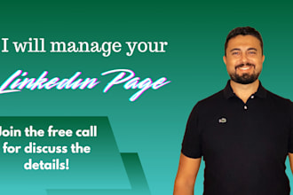 be your linkedin social media marketing manager and content creator