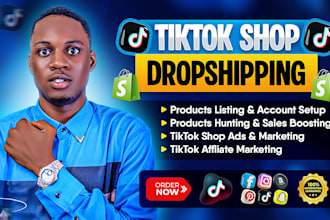 setup tiktok shop dropshipping, tiktok shop manager, instagram shop, fb shop