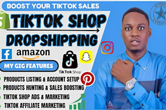setup tiktok shop dropshipping facebook shop instagram shop, tiktok shop manager
