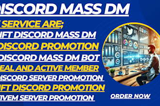 do fivem server promotion, fivem game server ads, rust server promotion, mass dm