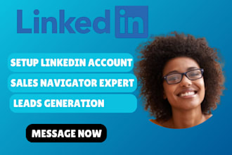 setup linkedin account sales navigator connection lead