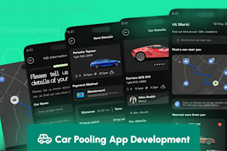 develop carpooling, car renting, taxi booking, uber clone app