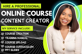 create online course content course curriculum and thinkific elearning content