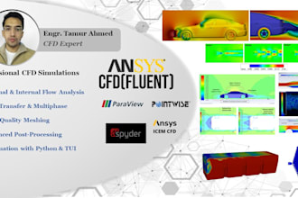 conduct professional cfd simulations, using ansys fluent, icem and pointwise