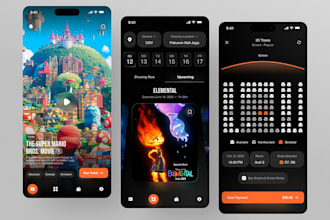 create cinematic ticket booking app, imax cinema booking, amc theater app