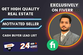 provide real estate motivated seller, and cash buyer email lead list