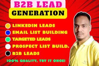collect b2b lead generation, linkedin lead and email listing