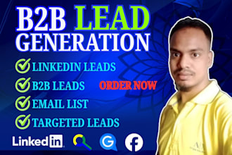 do b2b lead generation, linkedin leads and prospect listing