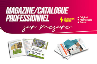 créer des supports visuels professionnels, magazine, brochure, flyer, catalogues