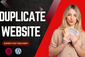 create top quality duplicate, copy clone, redesign website