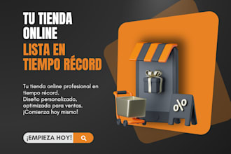 crearé tu tienda online a tu gusto y lista para vender