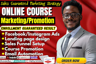 do online course promotion, course marketing, business and finance course