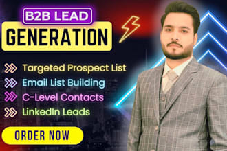 do b2b linkedin lead generation, and contact email lead list building