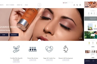 skincare website skincare shopify store beauty cosmetics skincare shopify store