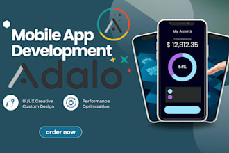 develop adalo mvp mobile app saas ios webapp bubble io flutter gpt development