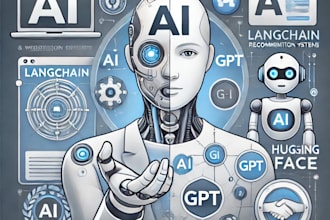 create ai application script using langchain, gemini, hugging face, gpt