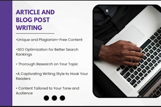 do high quality SEO optimized articles with images