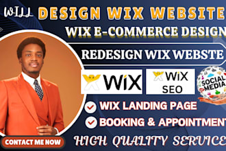 design wix website, wix ecommerce design, redeign wix