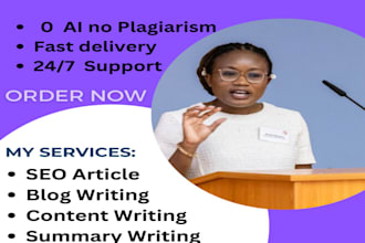 do SEO article writing, blog writing ang content writing