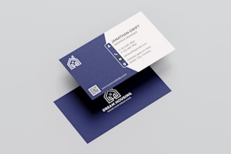 do creative business card for you and your company