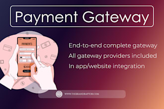 develop and integrate payment gateways