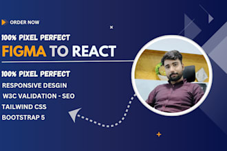convert figma to react, react dashboard,  app , custom CRM,