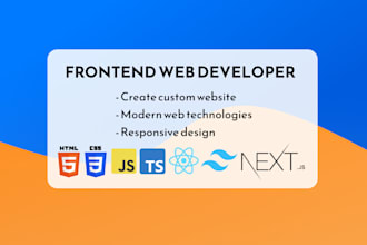 create a frontend website using react, tailwind, and nextjs