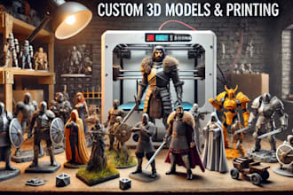 custom 3d models minifigures action figures tabletop game characters 3d printing