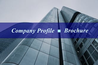 write exclusive company profile or brochure content