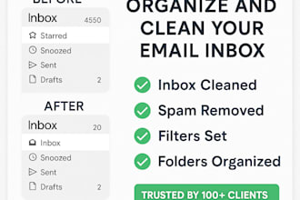 professionally clean and manage your email inbox