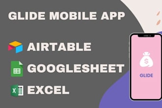 develop a responsive mobile app with glide and appsheet, glide ai