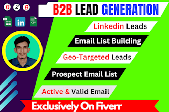 do targeted data entry lead generation b2b sales, email list