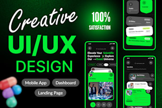 create professional UI UX design in figma for websites and apps
