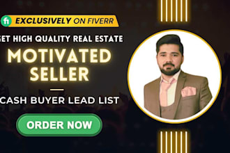 provide motivated seller, and cash buyer real estate email leads list