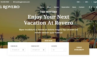 vacation rental website hotel website short term rental direct booking website