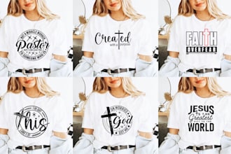 create bulk christian t shirt design with bible verse