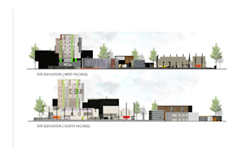 rendered elevations and sections