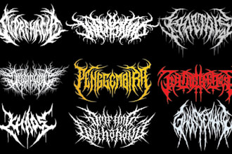design death metal,slamming and brutal logo for you