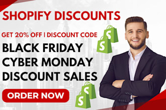 setup shopify discount code upsell bundle discount black friday sales discount