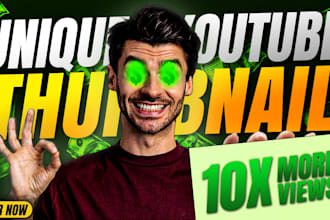 design a unique youtube thumbnail