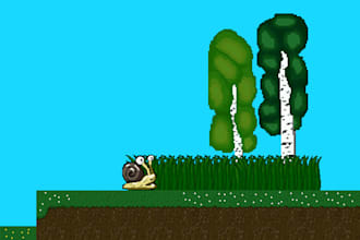 game art in pixel style