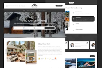 design airbnb direct booking website,vacation rental website design,str website