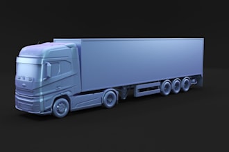 do 3d car model, 3d truck model, 3d bicycle model, 3d vehicle animation