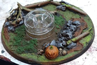 paint a custom base for your miniature