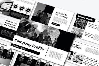 design company profile, brochure design, business proposal, presentation design